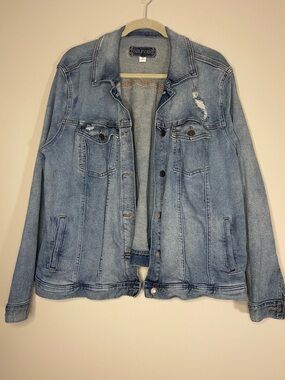 Maurices Light Wash Denim Jacket